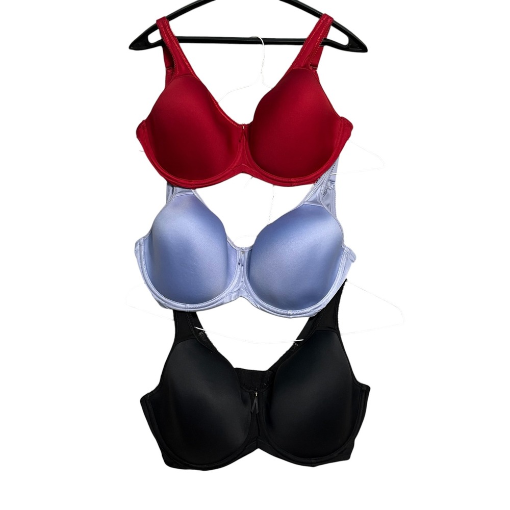 Wacoal Basic Beauty Bra 36DDD Bundle Womens Multicolor Underwire 853192 3 Pack